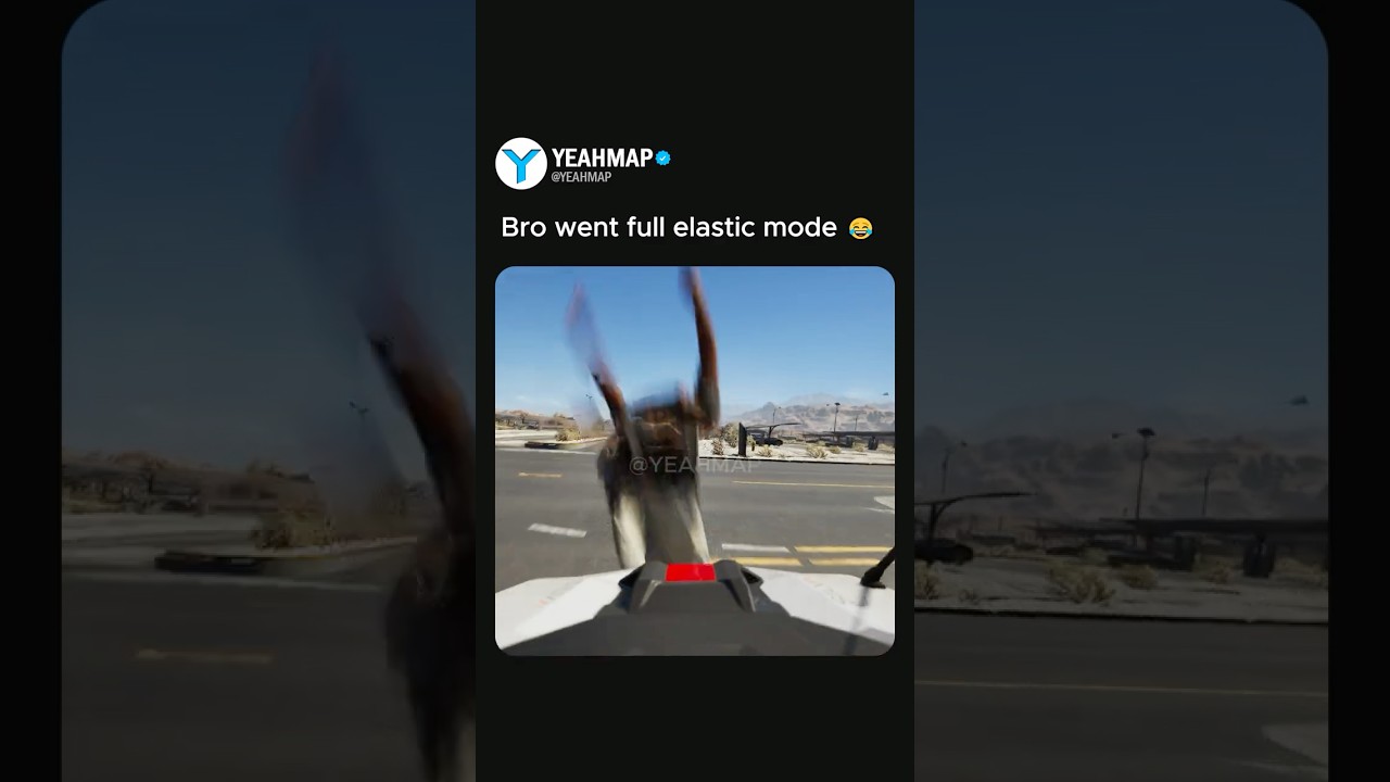 Bro Goes Elastic with One Tap! 🎥