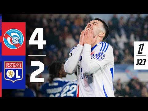 Résumé Strasbourg - OL : Les Lyonnais piégés par le réalisme alsacien (4-2)