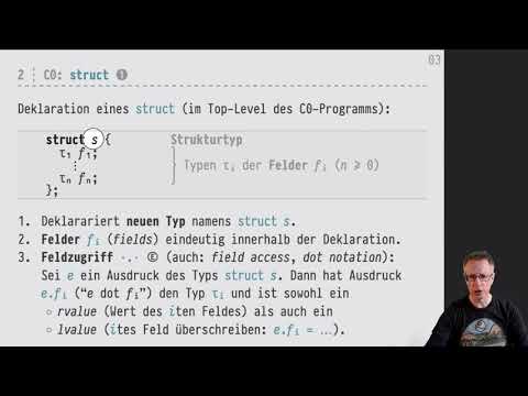 Informatik 2 — Chapter #07 — Video #037 — Strukturen (structs)