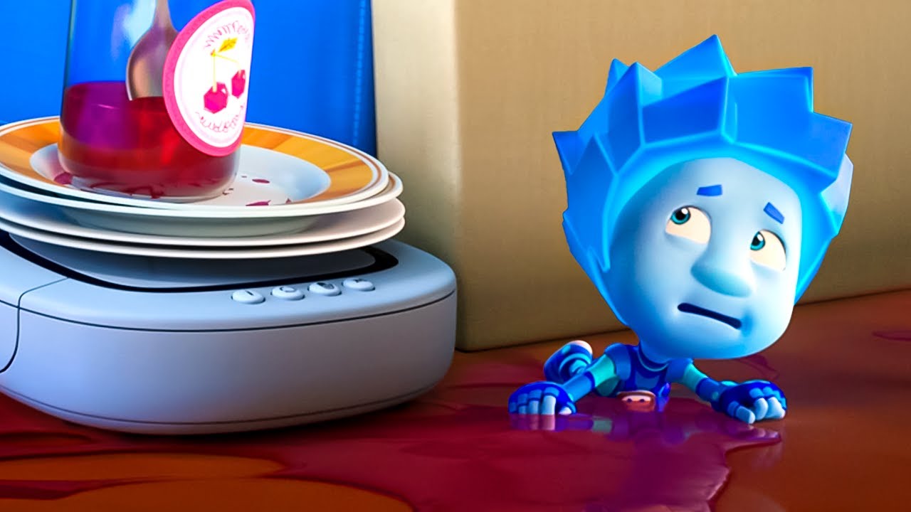 Новая серия «Фиксики»: Робот-пылесос с уникальными функциями! 🤖