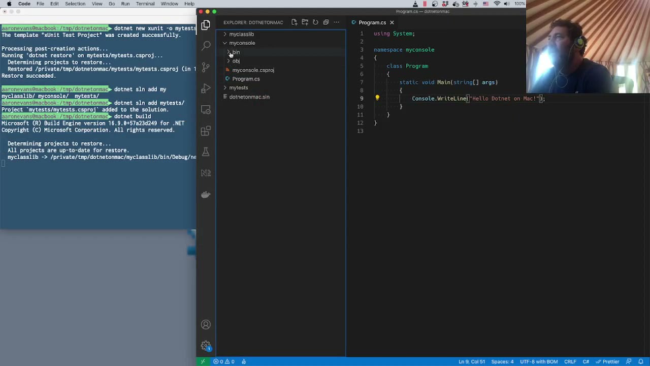 Getting Started with .NET Core CLI & VS Code on Mac ☀️