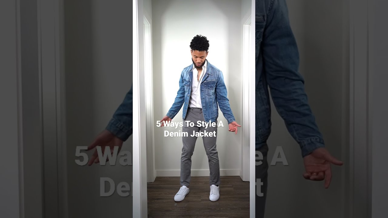 5 WAYS TO STYLE A DENIM JACKET | Mens Fall Outfits