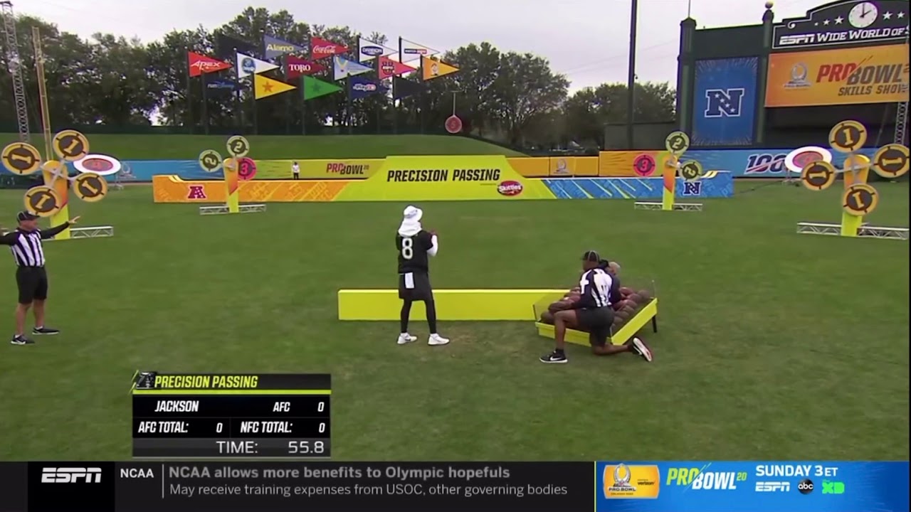 Lamar Jackson's Precision Passing | 2020 NFL Pro Bowl 🏈