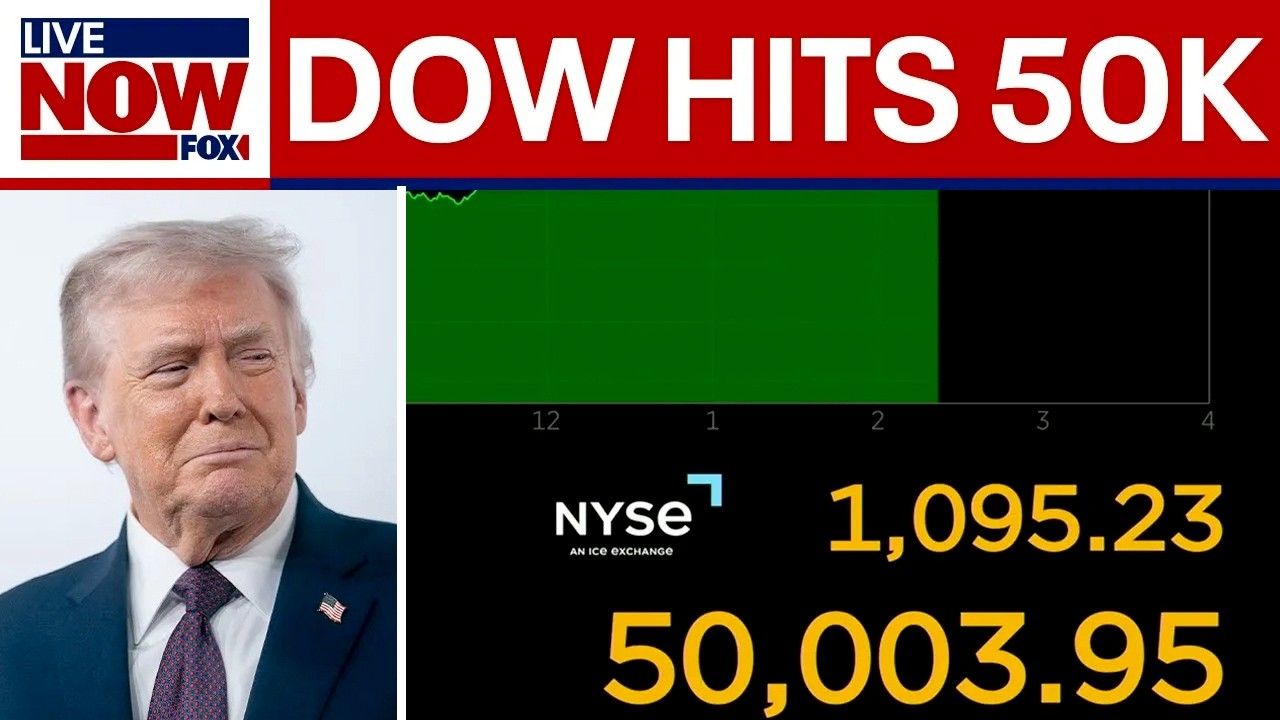 BREAKING: Dow hits 50,000 for the first time ever, Trump comments