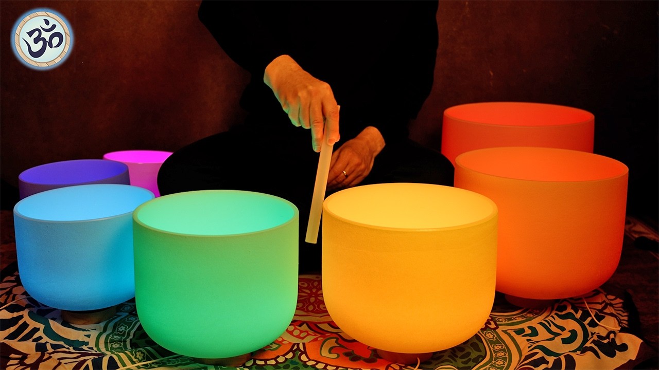 All 7 Chakras Healing, 432 Hz, Crystal Singing Bowls, Chakra Meditation, Healing Music