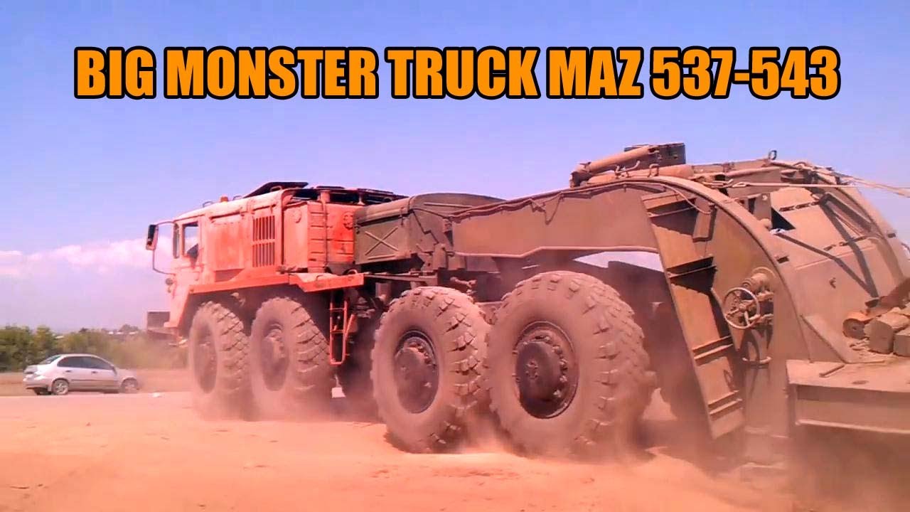Russian Soviet Era Monster Truck MAZ 537-543 🚚