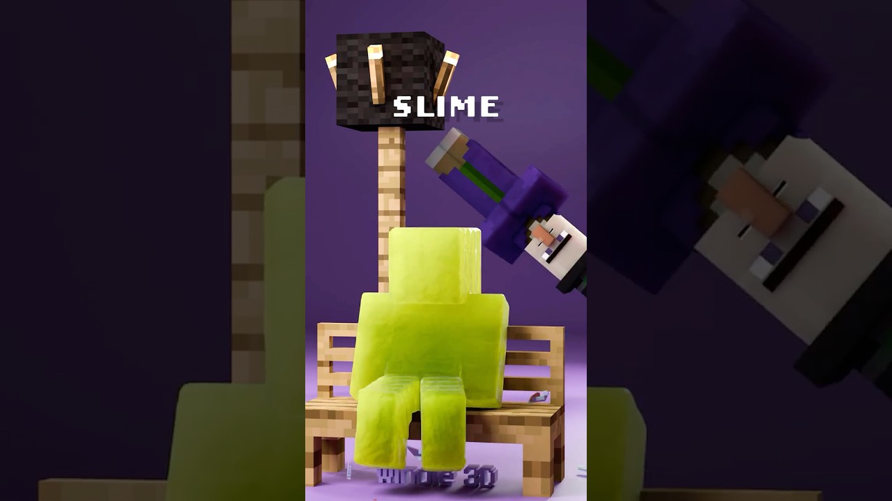 Minecraft Steve Battles Witch with Realistic Fluid Simulation