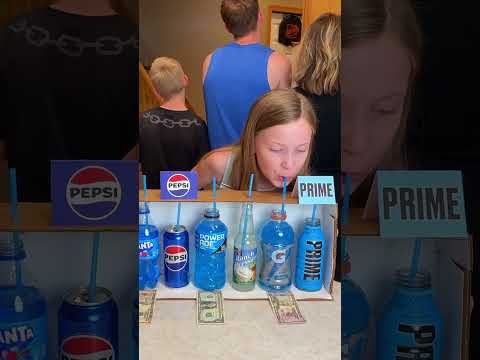Do All Blue Drinks Taste the Same? #game #challenge #family