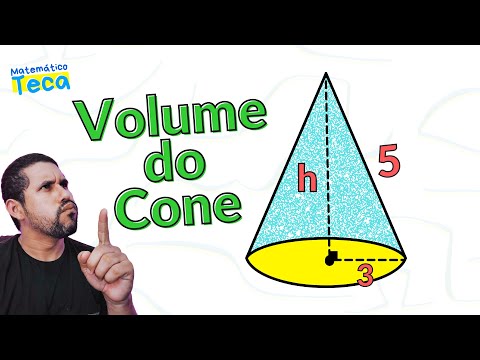 SOS Matemática Básica: Cálculo do Volume de um Cone