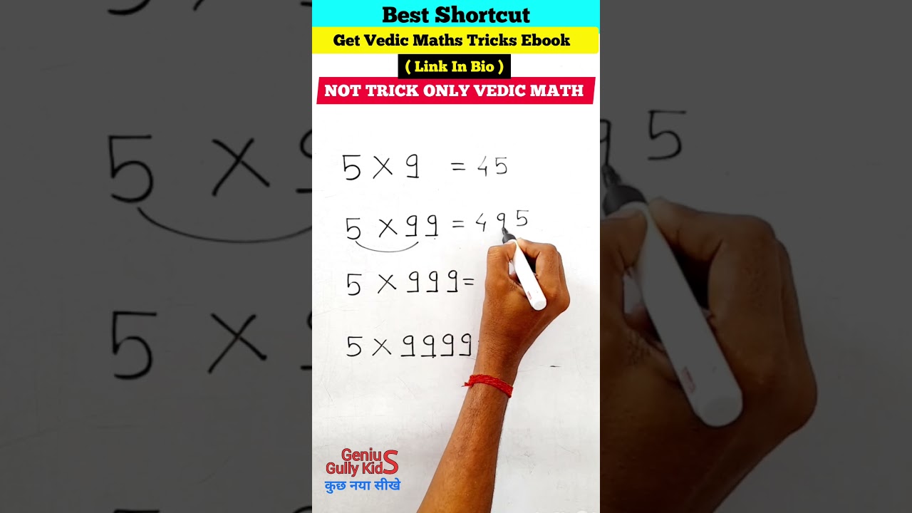 Master Vedic Math: Quick Tricks for Multiplying by 9, 99, and More! ✨