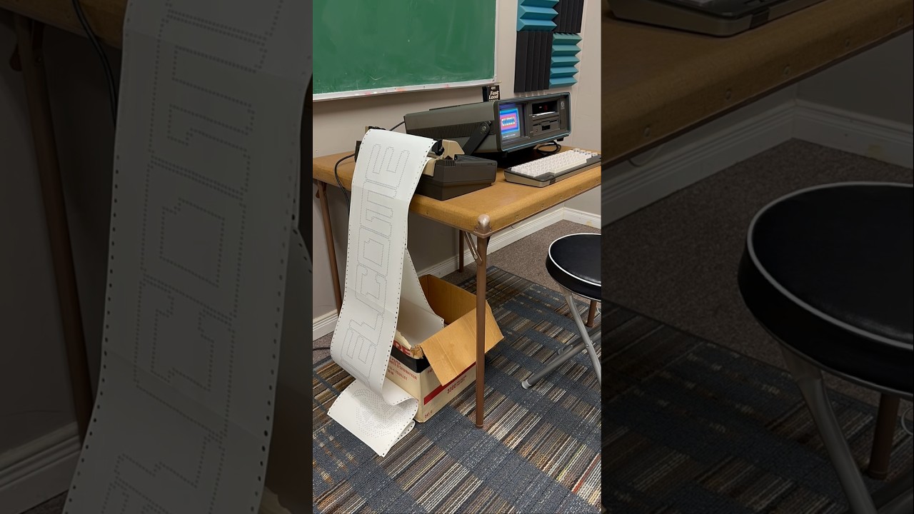 Create a Retro Banner with the Commodore SX-64 & Dot Matrix Printer 🎨