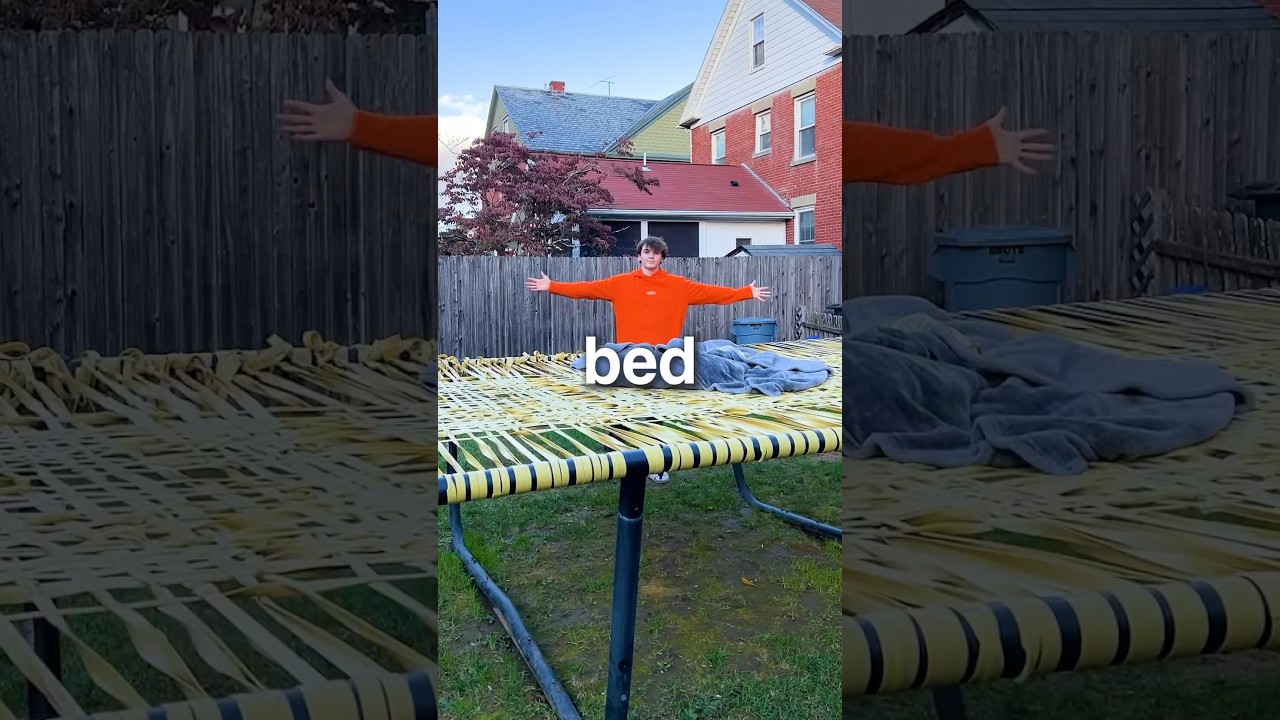 Surviving Overnight on a Rubber Band Trampoline