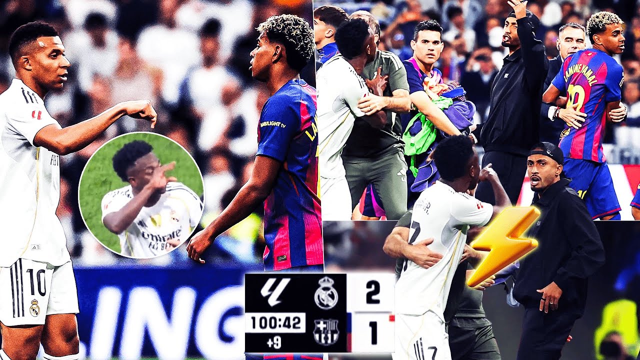 Tensions et Victoire Épique : Vinicius et Lamine Yamal en Pleine Altercation lors du Clasico ⚽