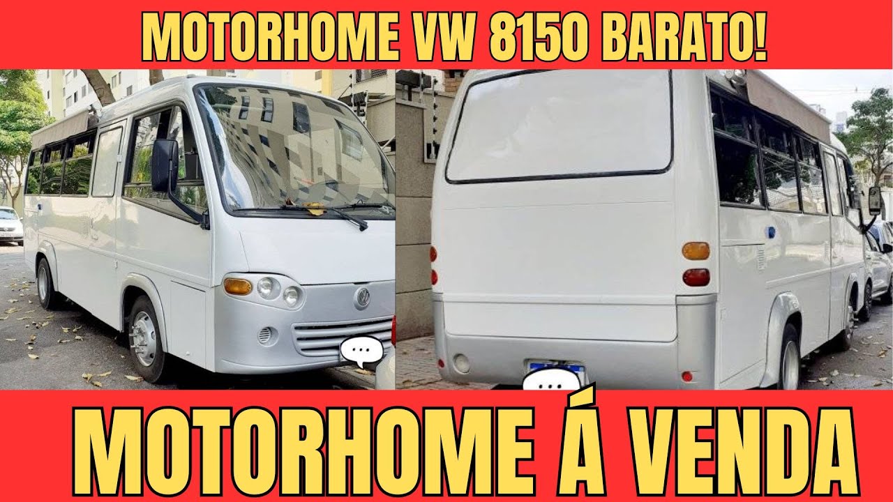 Motorhome VW 8150 para 6 pessoas à venda 🚐