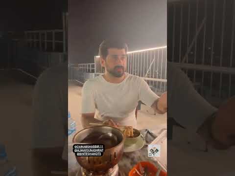 Zainab Shabbir within mother and Humayun Ashraf enjoying dinner #zainabshabbir #humayunashraf