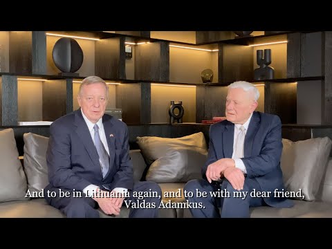 President Adamkus & Senator Durbin - American-Lithuanian Friendship