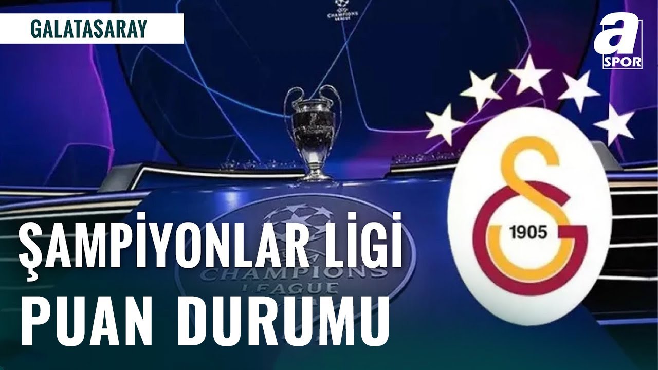 UEFA Şampiyonlar Ligi Puan Durumu ve Galatasaray'ın Sıralaması 📊