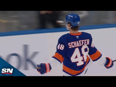 Islanders' Matthew Schaefer Crashes The Net For His First Career NHL Goal