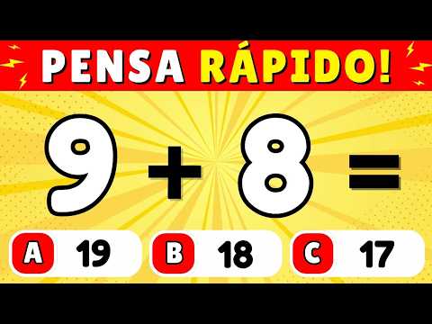 🚨 Quiz de Matemática com Adição #6  [DUVIDO VOCÊ ACERTAR TODAS]