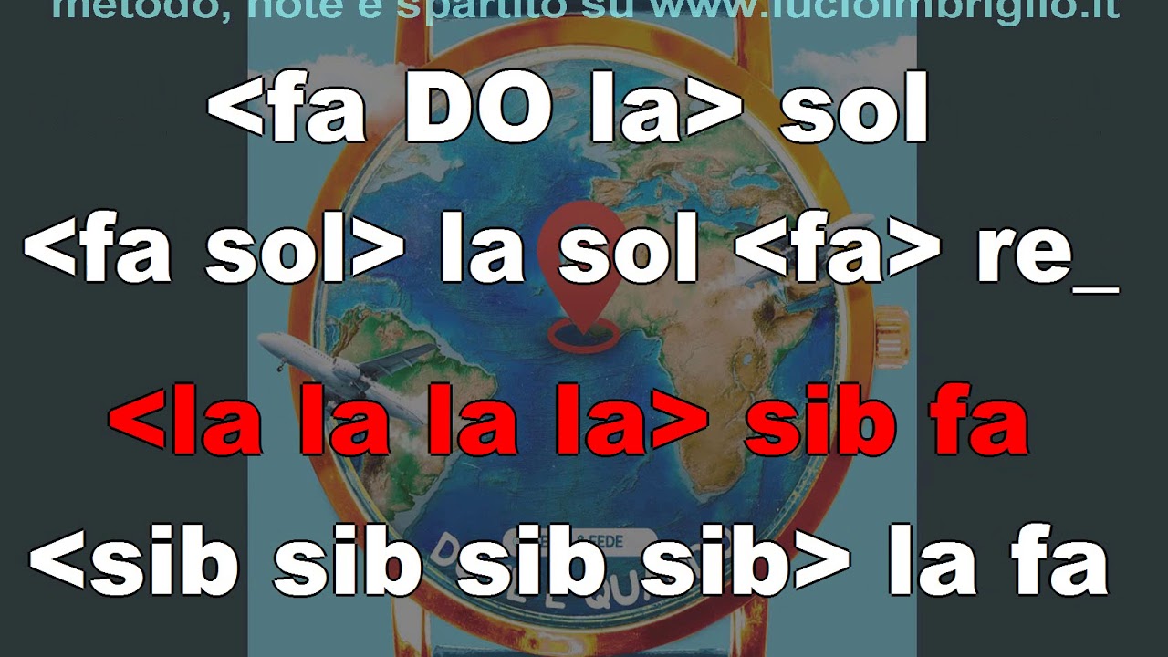 Dove e quando - karaoke notazionale