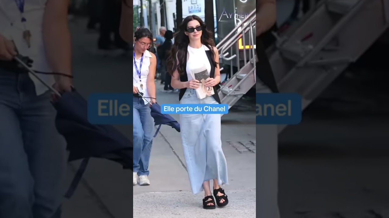 Premiers looks de Anne Hathaway sur le Diable s’habille en Prada 2 ! #annehathaway #dualipa #look