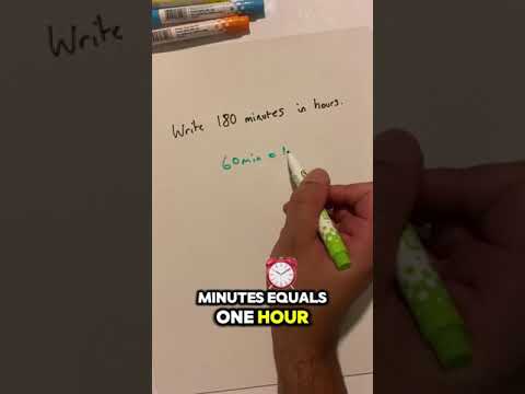 Convert 180 Minutes to Hours Easily
