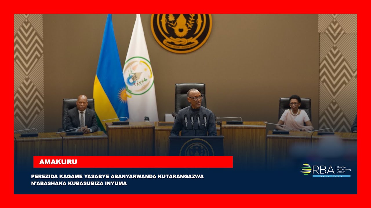 Perezida Kagame Ahamagarira Abanyarwanda Kudacogora mu Kurwanya Abashaka Kubasubiza Inyuma 🇷🇼