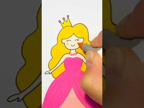 How to draw a cute girl easy | Step by step drawing for kids