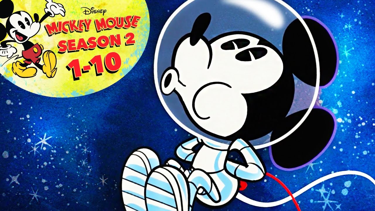 Mickey Mouse Cartoon: Season 2 Episodes 1-10 | Full Shorts Compilation | @disneychannelanimation