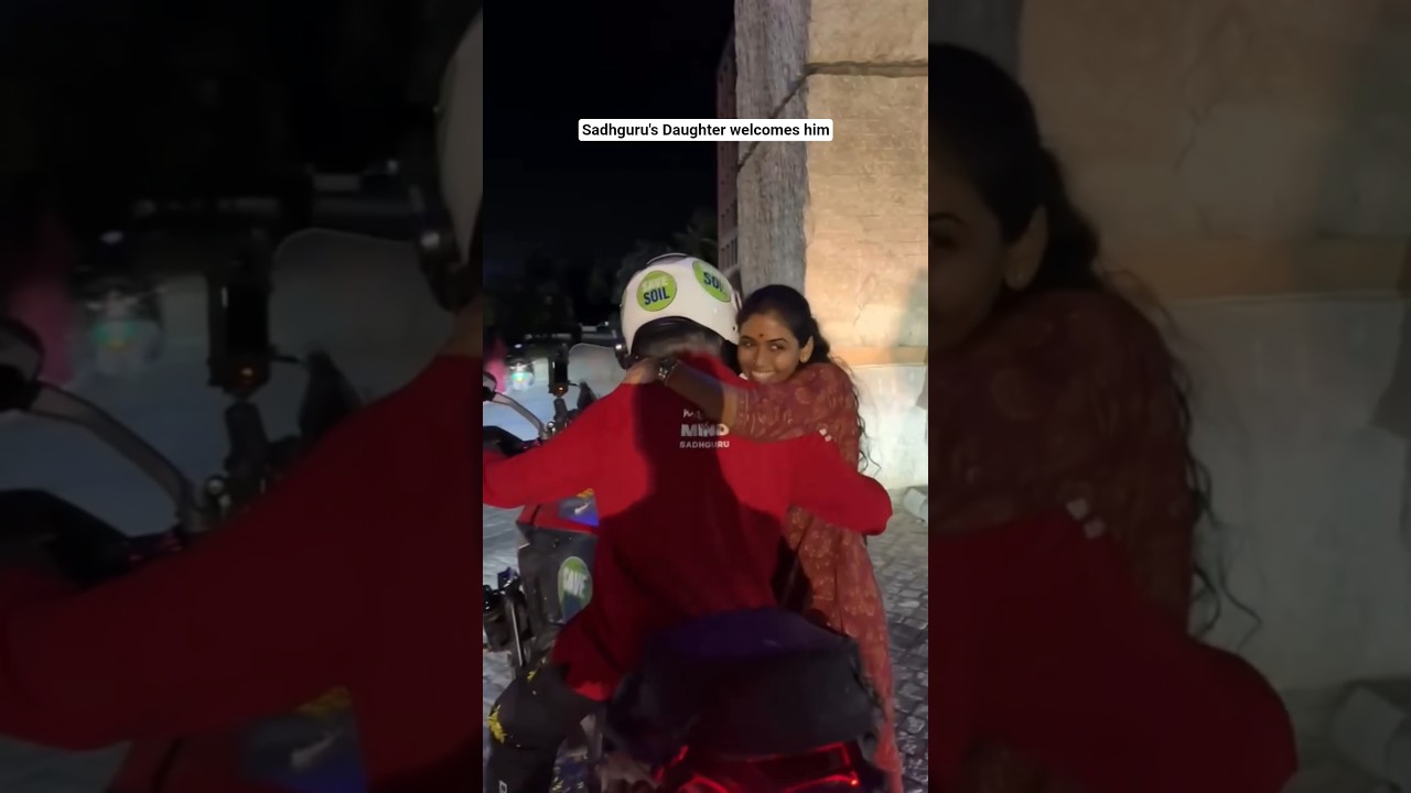 Father-Daughter Candid Moments with Sadhguru 🌟