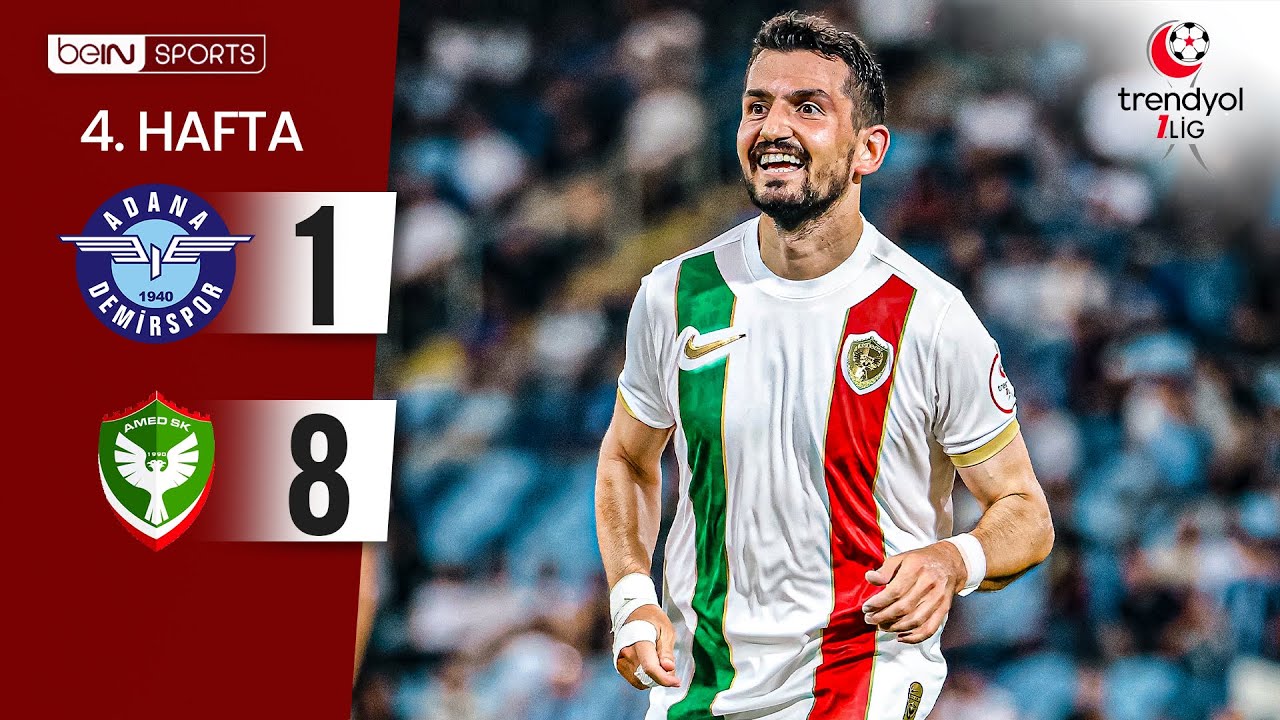Amedspor Shocks Adana Demirspor with 8-1 Victory in 1. Lig 4th Week ⚽