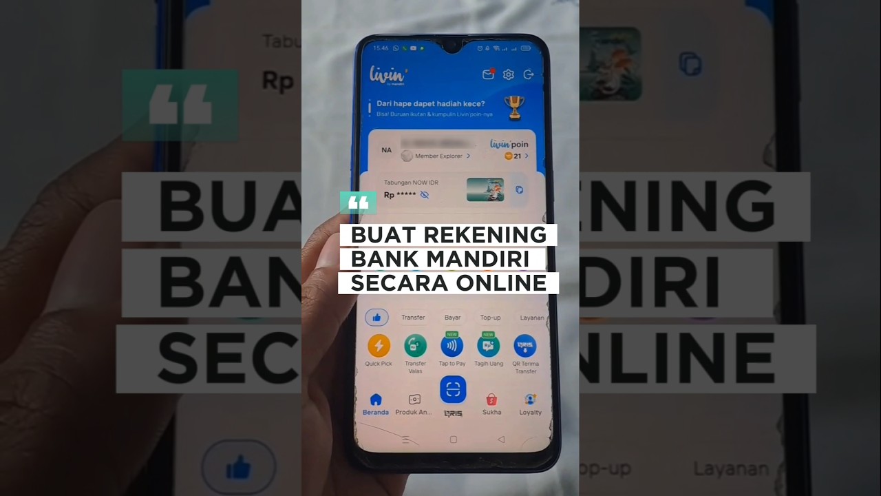 Buat Rekening Mandiri Online Tanpa ke Bank 🏦