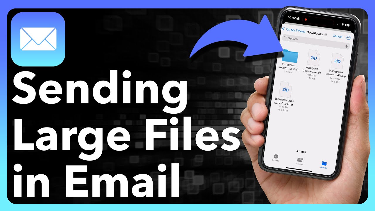 Send Large Files via Email on iPhone 📱