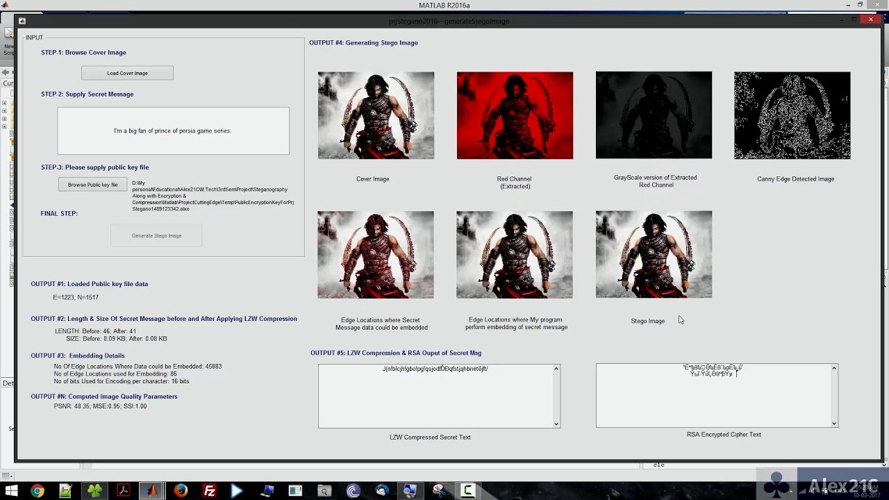 Edge-Based Image Steganography with Compression & Encryption 🔒