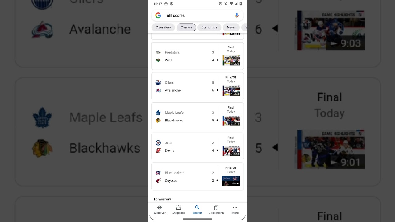 Latest NHL Scores 🏒