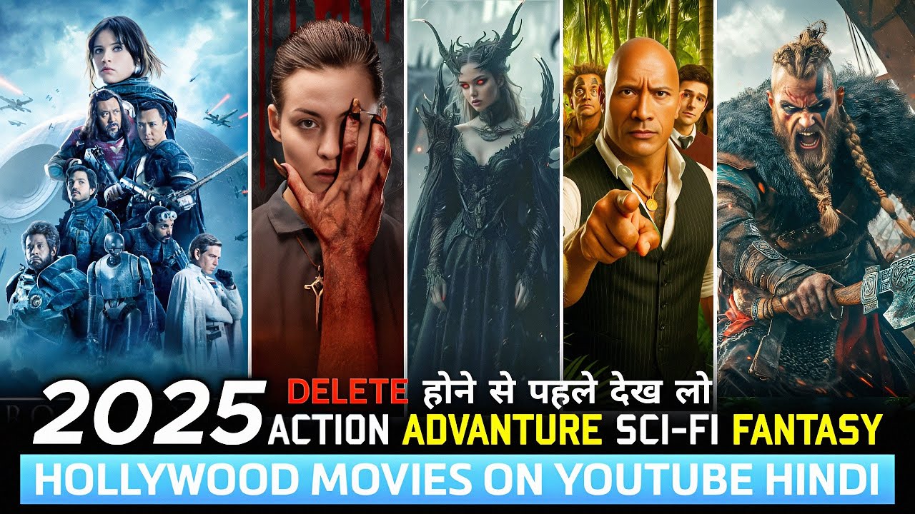 Top 10 Must-Watch Hollywood Movies in Hindi on YouTube (2025) 🎬