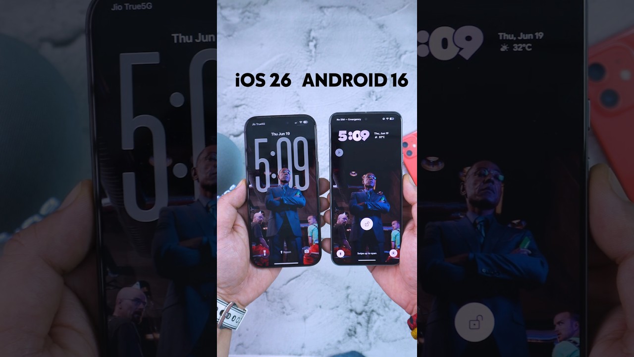 iOS 26 vs Android 16: 3D Wall Effect Showdown