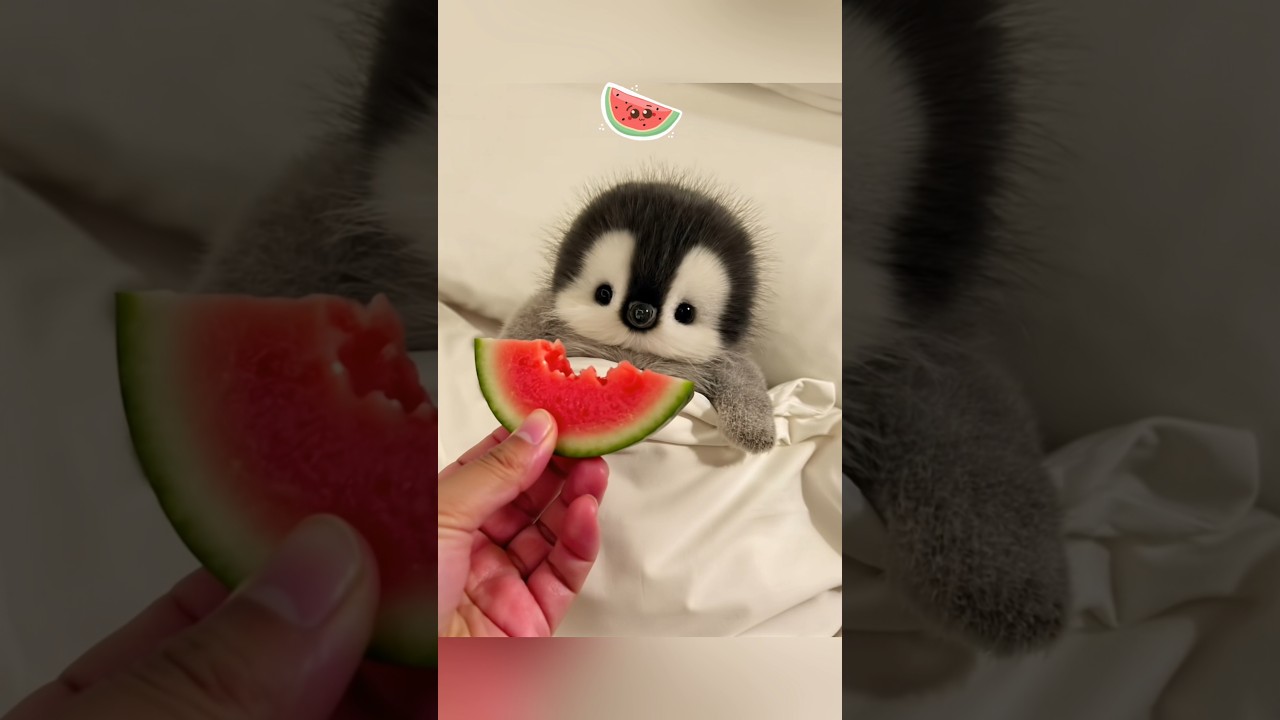 Little Penguin's Midnight Snack π§: Adorable and Fluffy Nighttime Adventure