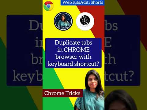 Chrome Shortcut to Duplicate Tab! ๐ฅ