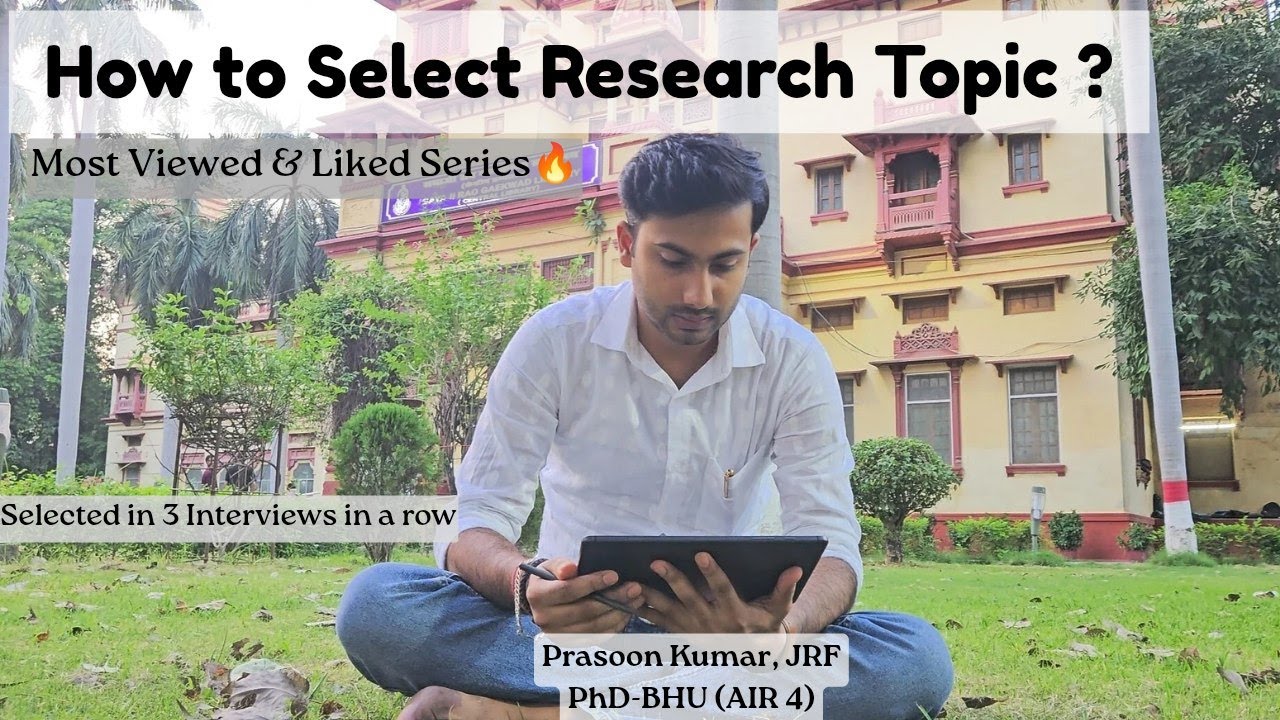 How To Select a RESEARCH TOPIC For Ph.D. | By AIR 4 PhD (BHU)  | #netjrf #dissertation