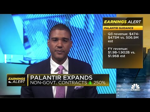 Palantir shares sink after reporting Q2 earnings, misses EPS estimates