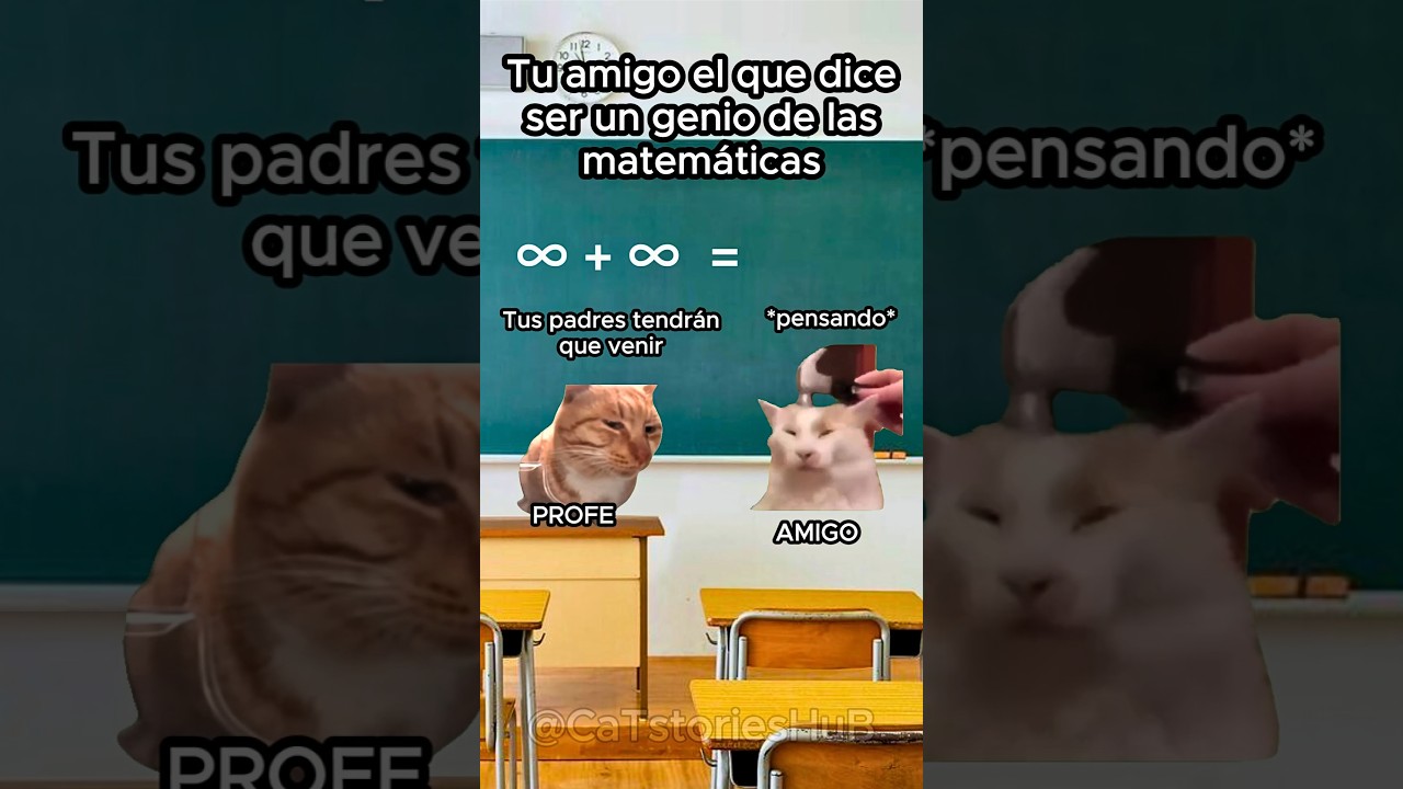 Mi amigo que se cree un genio en matemáticas
