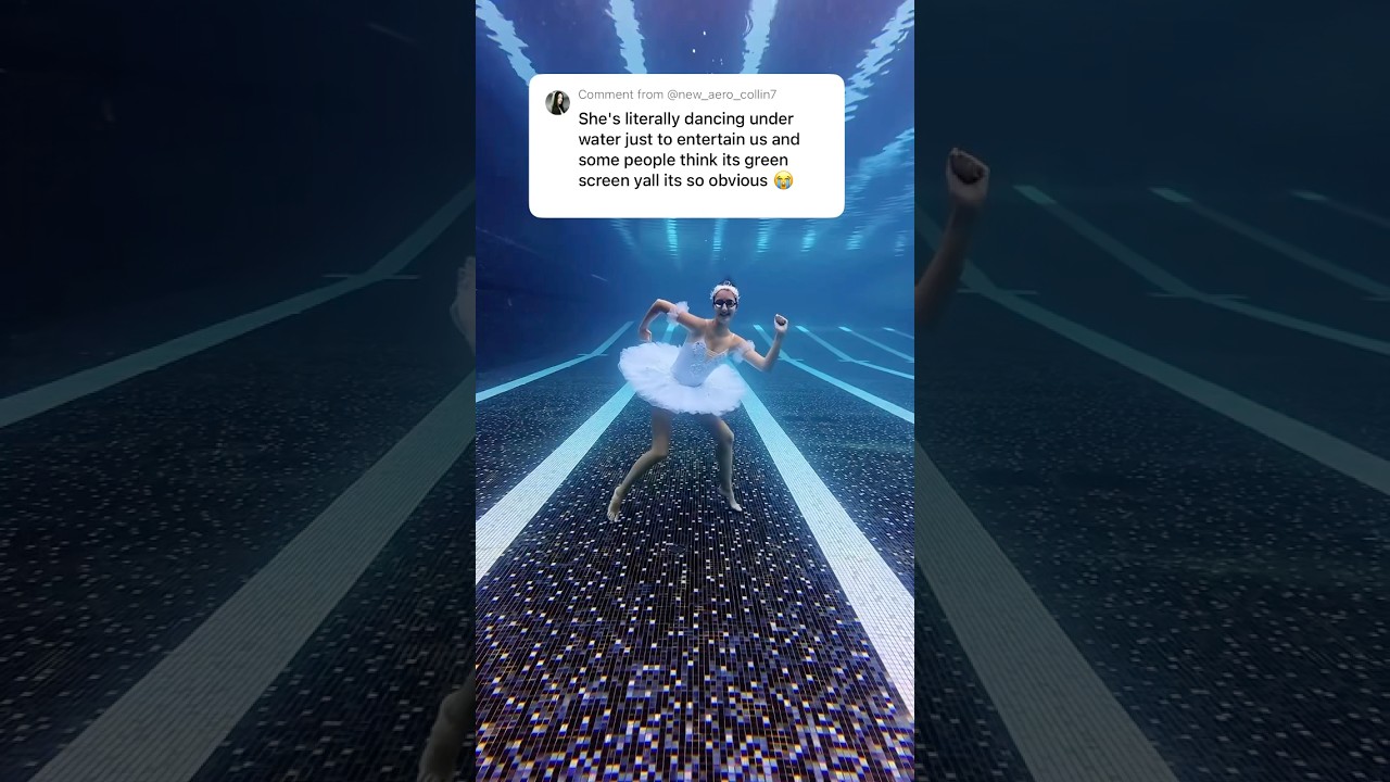 Underwater Ballerina Dancing to Pop Muzik 🩰