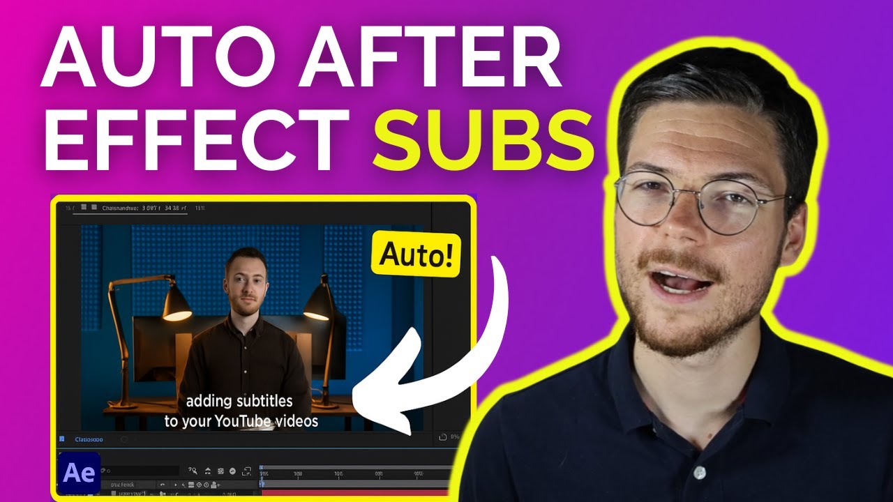 Add Auto Subtitles in After Effects π¬