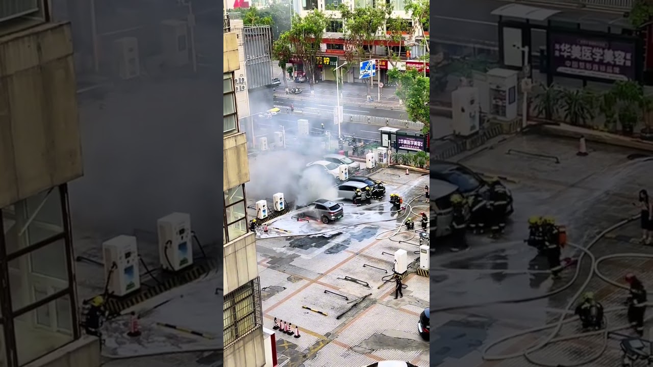 EV Charging Fire in China 🚗🔥