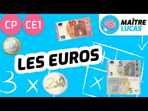 Reconnaître et manipuler les euros CP - CE1 - Cycle 2 - Maths