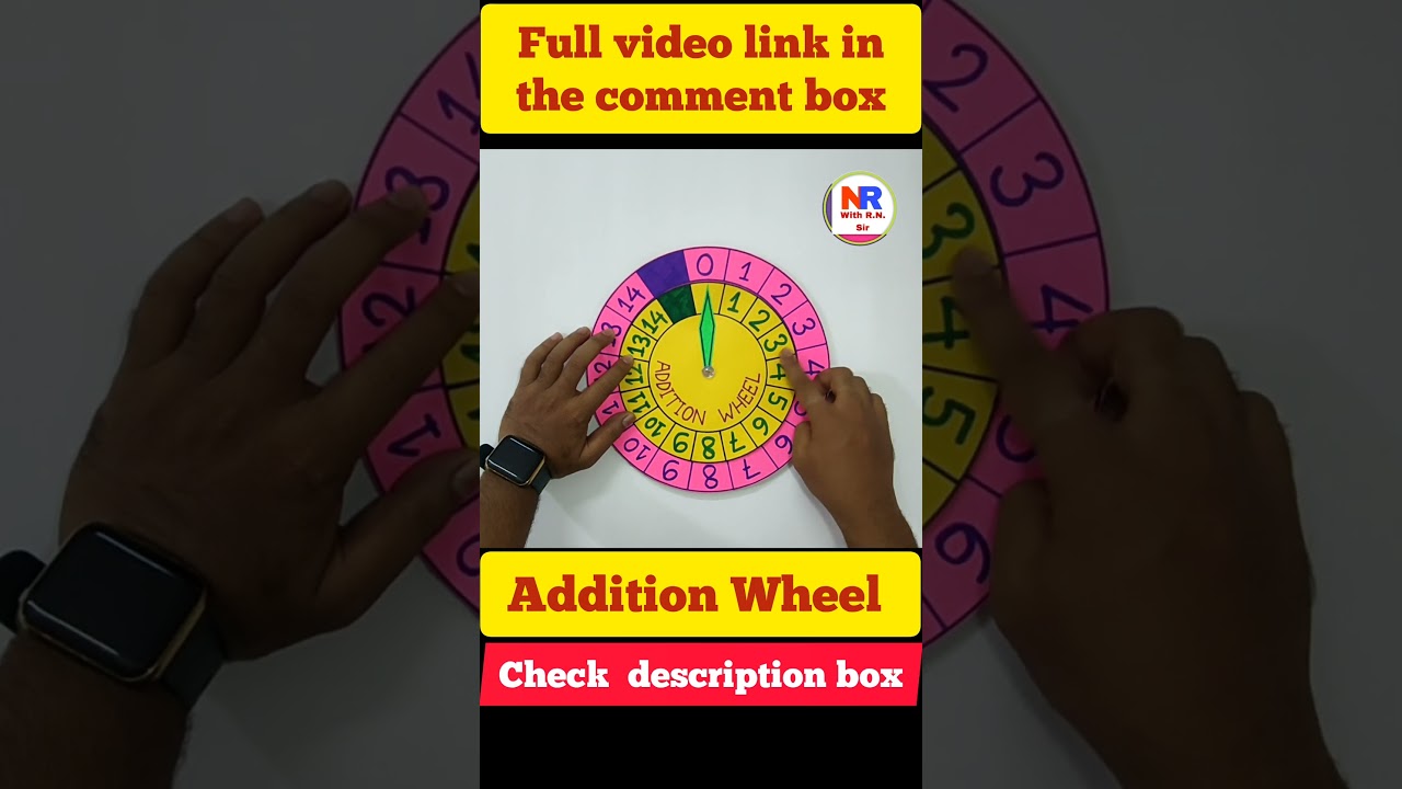Amazing Addition Wheel Math Model | Fun Maths Project for Students 🎓