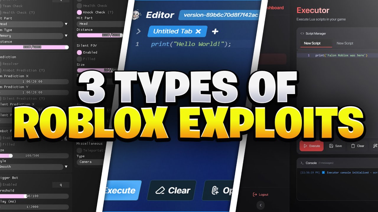 3 Types of Roblox Exploits & Free Executor ๐ฅ