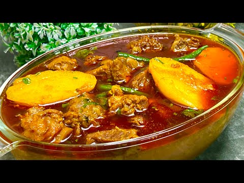 Aloo Gosht Ka Patla Salan Meri Ammi Ke Style Mein | बिना दही और बिना टमाटर के बनाएं गोश्त का सालन