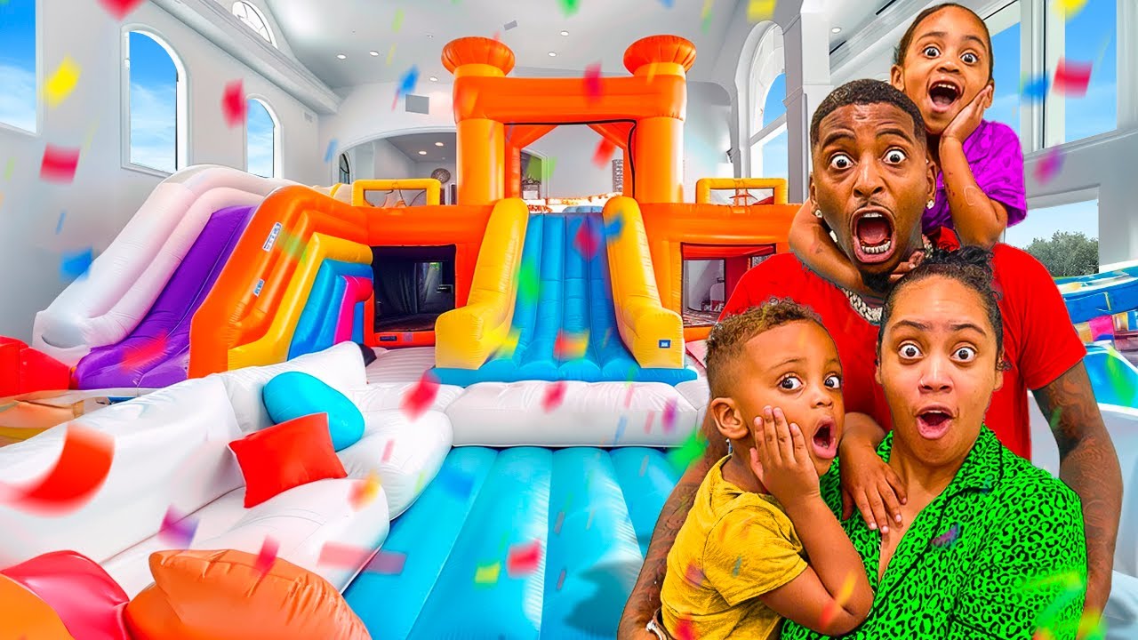 Transforming Our Living Room Into a Fun Bounce House 🏠🎉